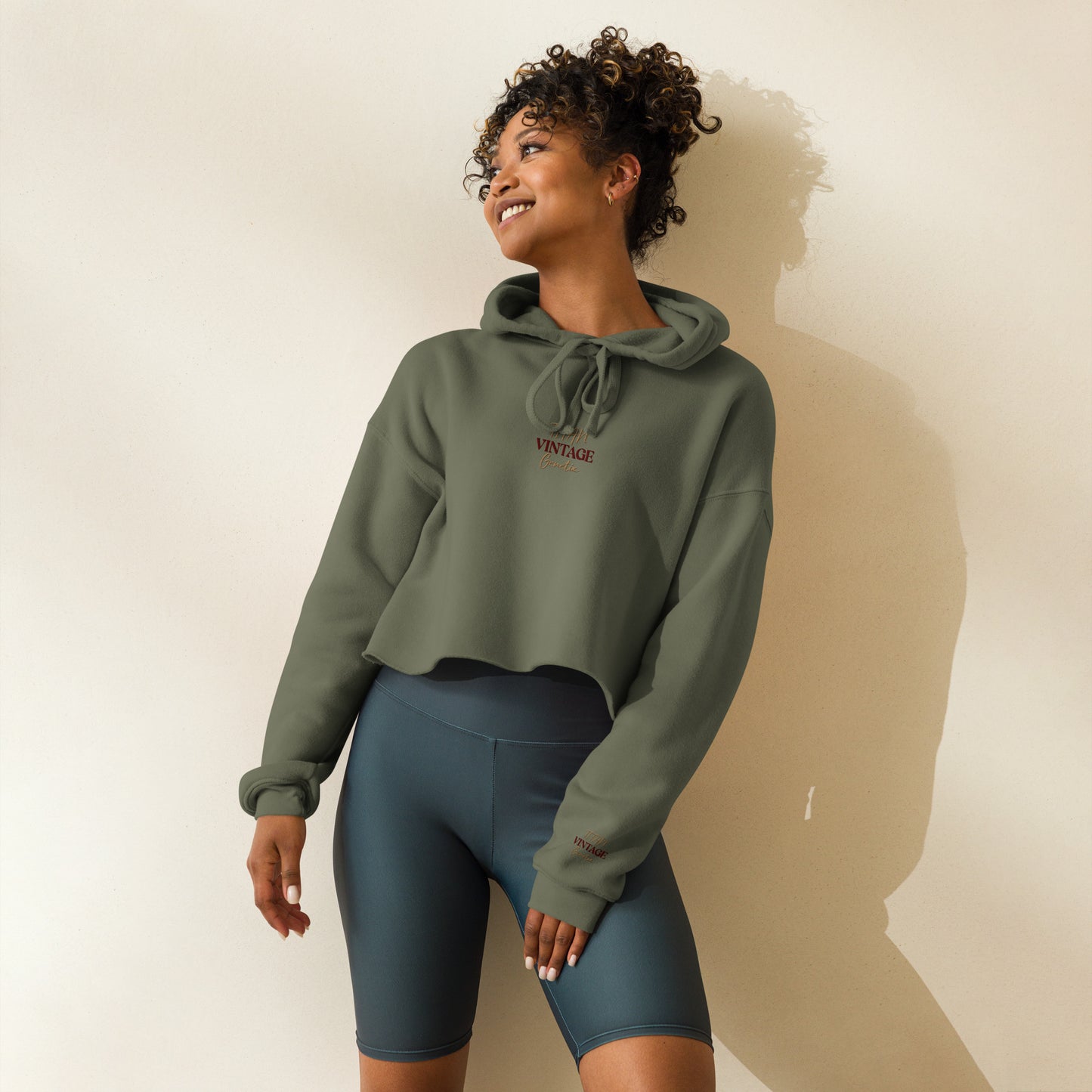 Vintage - Titan Genetix -Crop Hoodie