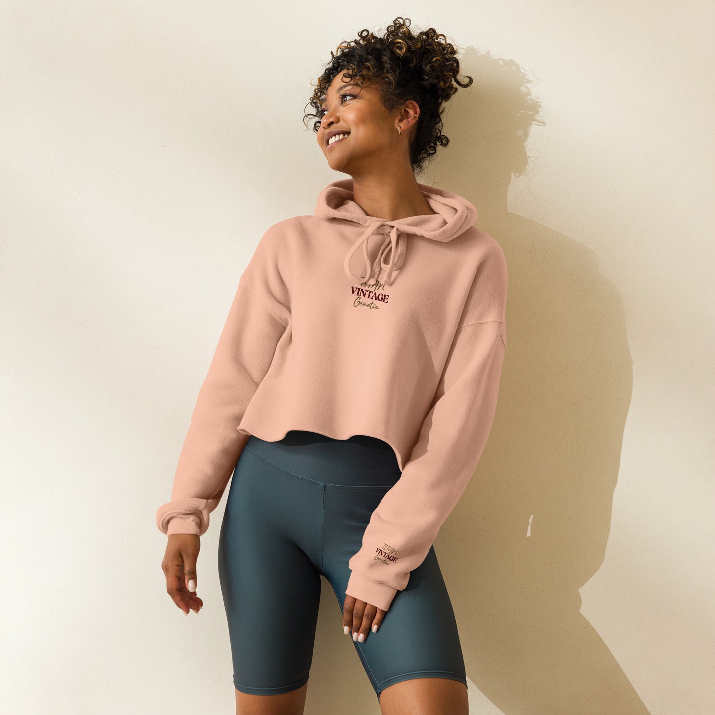 Vintage - Titan Genetix -Crop Hoodie