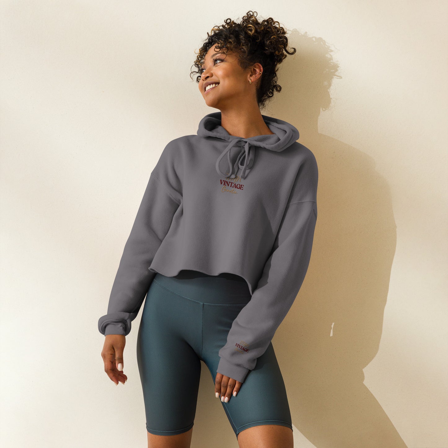 Vintage - Titan Genetix -Crop Hoodie