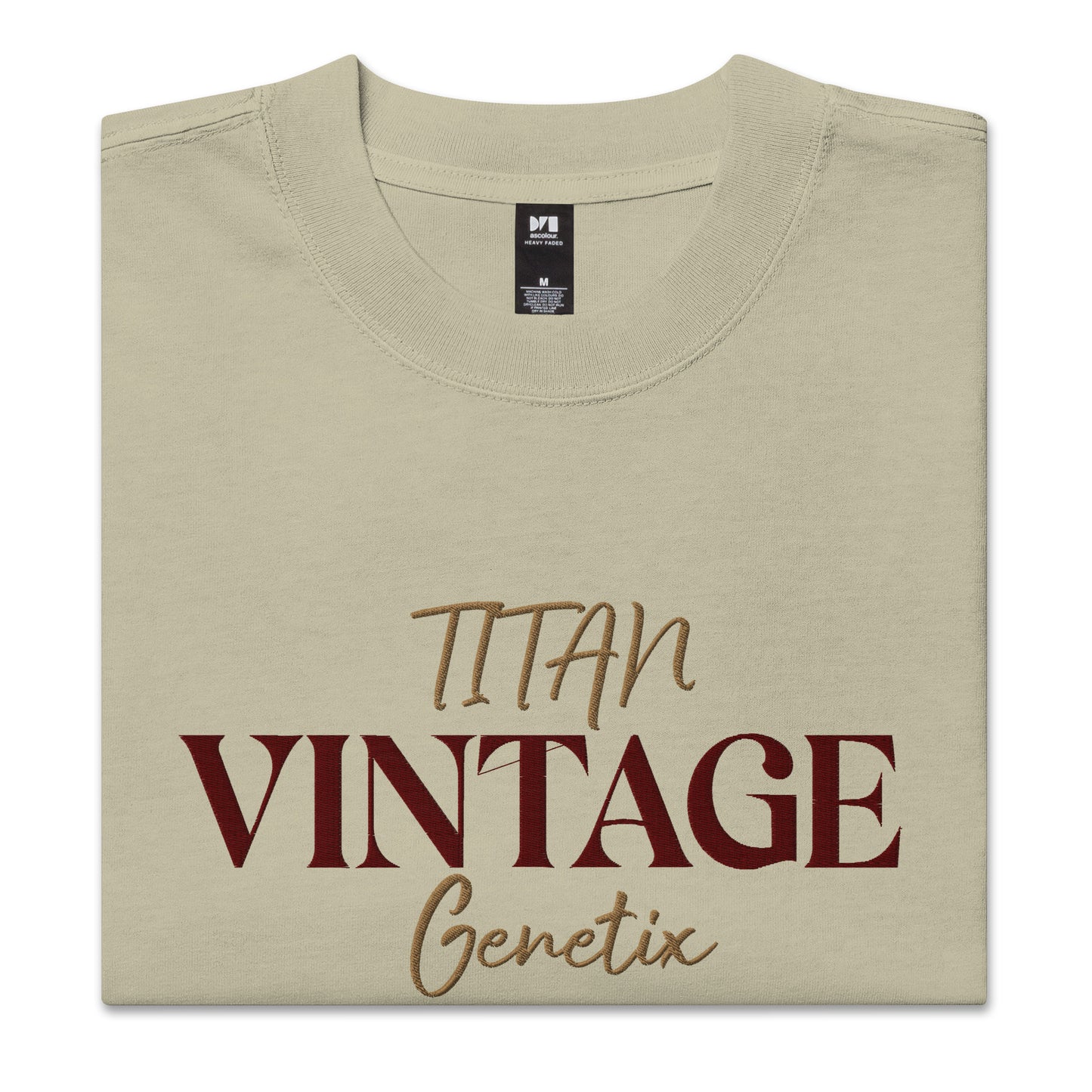 Vintage - Titan Genetix -Oversized Faded Tdd