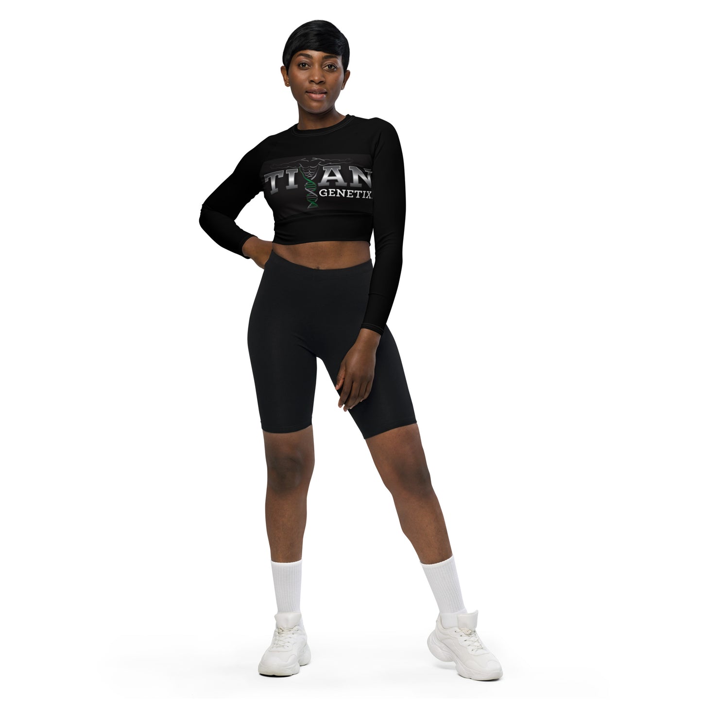 Titan Genetix - Women's Long-Sleeve Crop Top