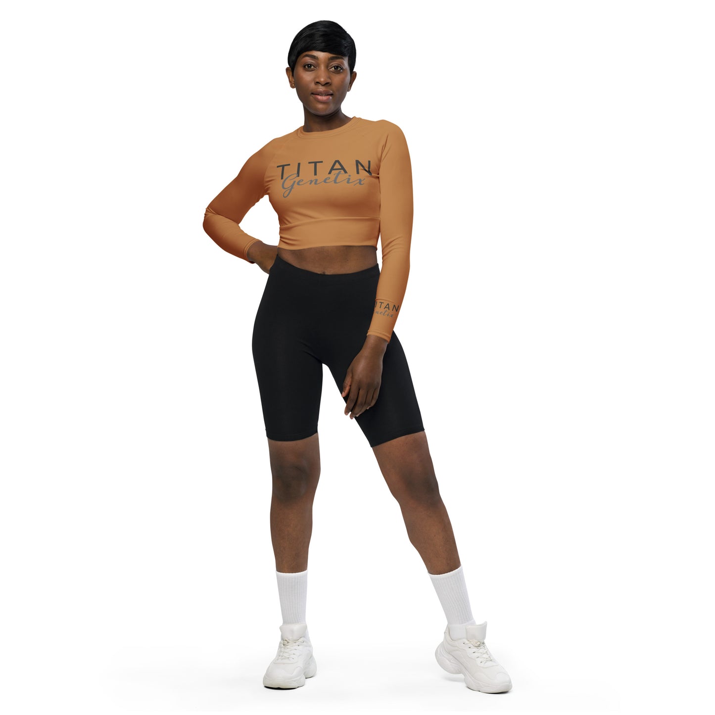 Titan Genetix Women's Signature - Long-Sleeve Crop Top