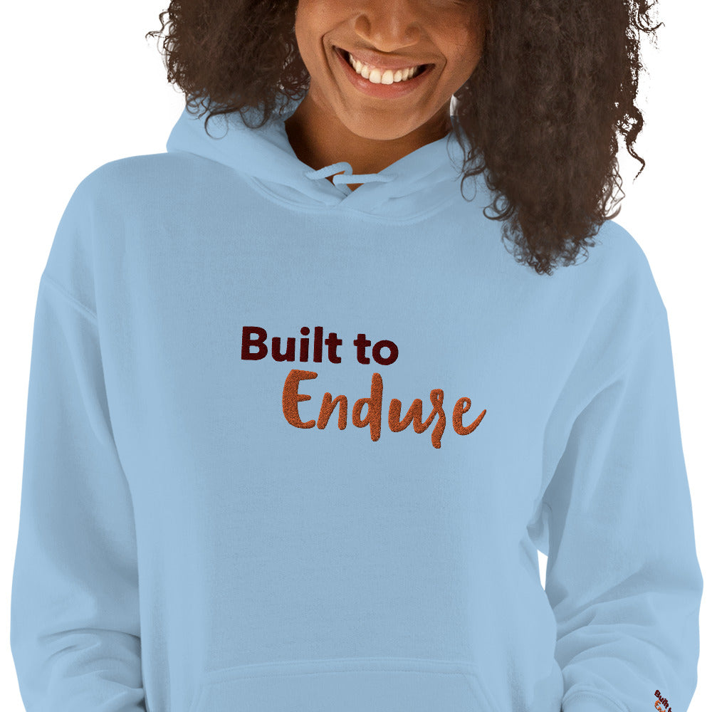 Embroidered Unisex Hoodie - Built to Endure