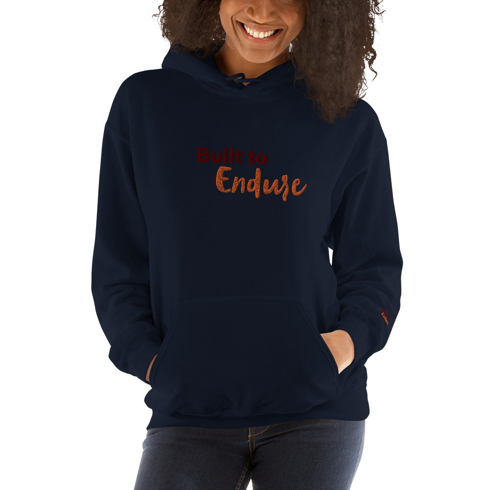 Embroidered Unisex Hoodie - Built to Endure
